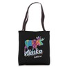 Ketchikan Alaska USA Colorful Moose Art Vacation Souvenir Tote Bag