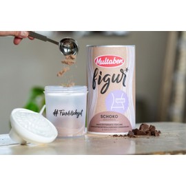 Multaben Diät Shake – proteinreicher Abnehm Shake für eine Eiweiß Diät – Schoko-Geschmack mit Vitaminen und Mineralstoffen – sättigender Diät Drink als hochwertiger Nahrungsersatz - 440g