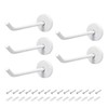 uxcell 5Pcs Wall Mounted Hook Robe Hooks Single Towel Hanger