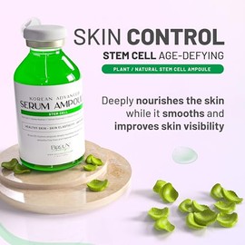 BRÜUN SC - Ampolla de suero de células madre de control, refuerzo de suero coreano con microagujas para cara y cuerpo para usar con y sin Derma Pen Mi