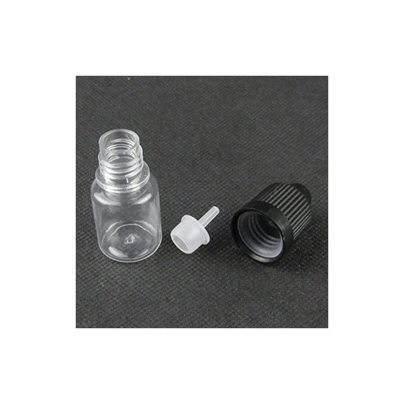 Rowiz 5 ml Empty Plastic Dropper Bottles Clear Bottles Liquid