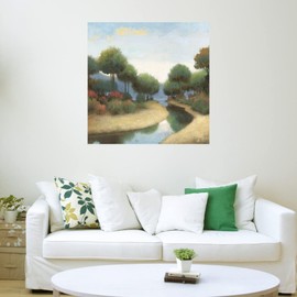 Fine Art Canvas By the Waterways I Canvas Wall Decor by Artist James Wiens for Living Room, Bedroom, Bathroom, Kitchen, Office, Bar, Dining & Guest Room - Ready to Hang - 32 in x 32 in