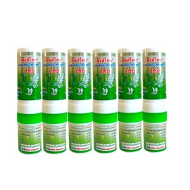 Hong Thai Smelling Pen - Traditional Thai Inhaler Pen with Essential Oils - 100% Natural - Aroma Stick for Runny Nose & Headaches - Green (6)