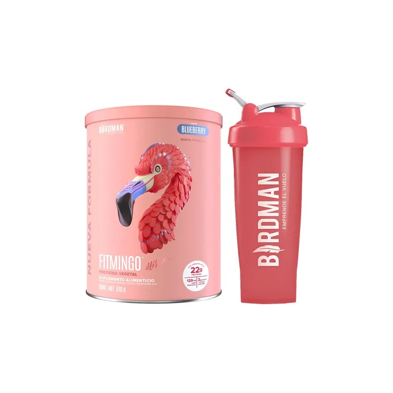 Kit Birdman Proteína Fitmingo 510g Shaker 600ml