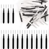 Pack of 60 Micro Eyebrow Brushes, Eyelash Brush with Cap,