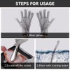 8PCS Fish Scaler Remover, Stainless Steel Fish Scaler with Gloves,