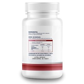 NAIMA L-Tirosina, 100 Cápsulas | Suplemento Alimenticio 100% Puro y Natural| Energía, Concentración, Bienestar General | Sin Aditivos