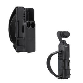 SHEAWA for DJI Osmo Pocket 4P/4/3 Mount Case Holder with Convenient Strap Drop Proof Strap with Cold Shoe Portable Mount Adapter Accessories