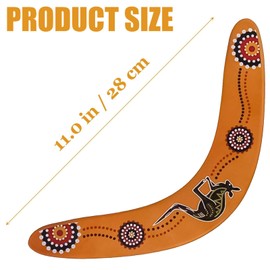 deegbbyi Pack of 2 Boomerang, Boomerang with Classic Shape, Boomerang V Shaped Outdoor, Premium Wooden Boomerang, Throwing Game for Children, for Adults, Children, Outdoor Sports Toys Games