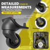 Luggage Wheels Replacement for Suitcase, Spinner Wheels Replacement Parts Roller