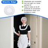 Mabor 6Pcs White Elastic Chef Hairnets for Women, Hairnets for