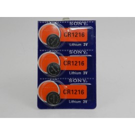 SONY  CR1216  LITHIUM 3V  BATTERY 3Pc ( Expiration date 2034)