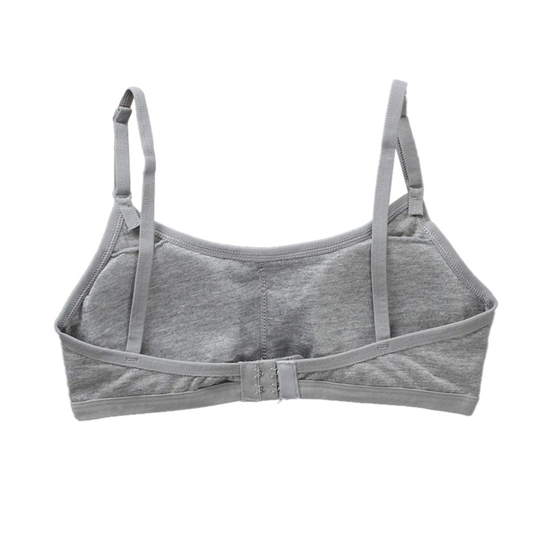 Cczmfeas Girl's Cotton Cami Bra with Removable Padding Teen Small