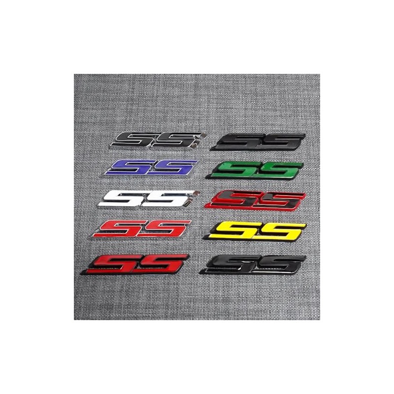 3pcs SS Side Emblems Badge Nameplates 3D Raised Strong Adhesive