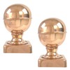 4x4 Copper Globe Finial Post Cap by Captiva (2-Pack) -