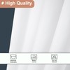 UFRIDAY White Fabric Long Shower Curtain Liner 72 x 78