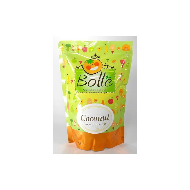 BOLLE Boba Bubble Tea Smoothie Powder Mix Drinks (Coconut)