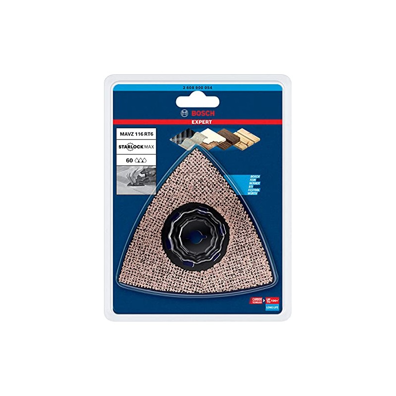 Bosch Professional 1x Expert Sanding Plate MAVZ 116 RT6 Multitool