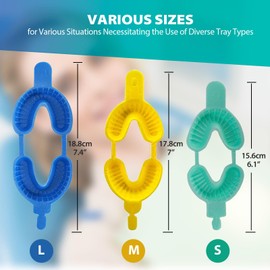 200 PCs (100 Pairs) Small Disposable Dental Fluoride Trays Dual Arch Tray for Gel/Foam by VASTMED | Dental Fluorinated Foam Green Tray Dental Arch Flexible Shockproof Nonslip Strong Fit