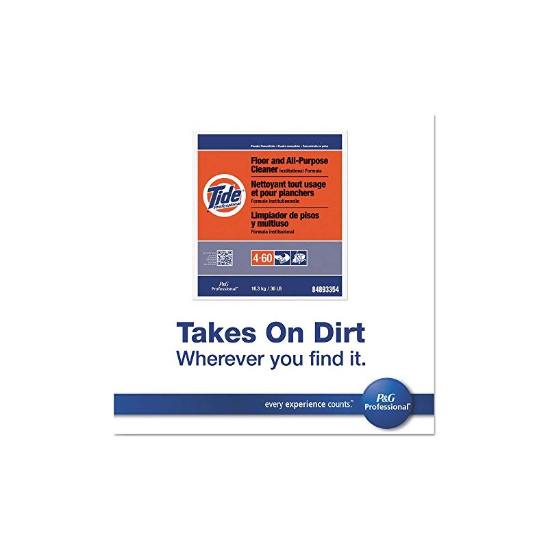 Floor Cleaner, 36 lb, Bland, White