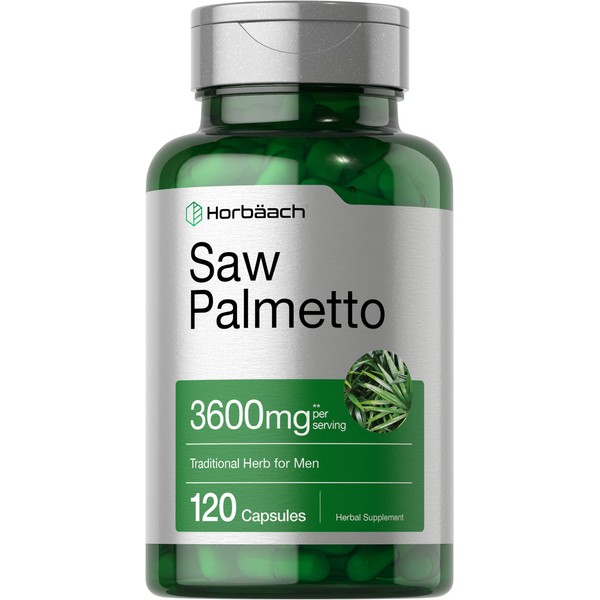 Saw Palmetto Extract | 120 Capsules | Non-GMO and Gluten Free Formula | from Saw Palmetto Berries | by Horbaach
