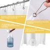 ZEMAHOME White Plastic Shower Curtain Liner, 72x72 Inch Thin Lightweight