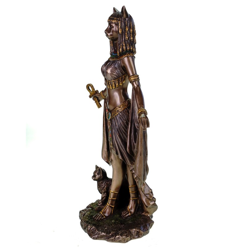 Veronese Egyptian Goddess Bastet 26 cm Egypt Pharaoh Bronzed Figure