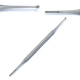 AAProTools Footcare Stainless Steel - Tools - Satin Edge Ingrown Toe Nail File & Cleaner Podiatry Chiropody Instruments.