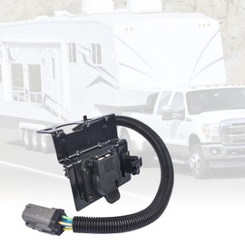 4 & 7 Pin Trailer Tow Wiring Harness Plug Compatible with 2002-2004 Ford F250 & F350 Super Duty Pickup Truck, Trailer Tow Wiring Harness Hitch Connector Assembly, 2C3Z-13A576-DA 2C3Z13A576DA