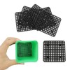 Maxmoral 30pcs Flower Pot Hole Mesh Pads Plastic Square Thicken