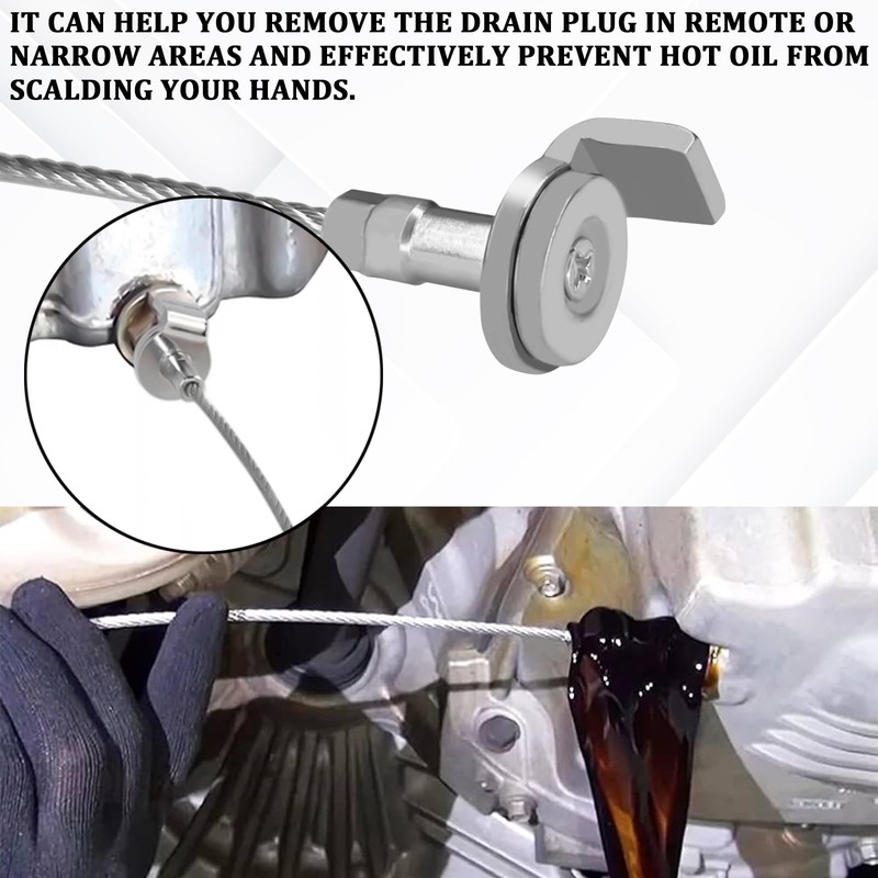 HHZL Oil Drain Plug Removal Tool Oil Filter Magnet Plug