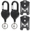 Bwetomk 2 Pcs Retractable Keychain, Heavy Duty Retractable Lanyard with