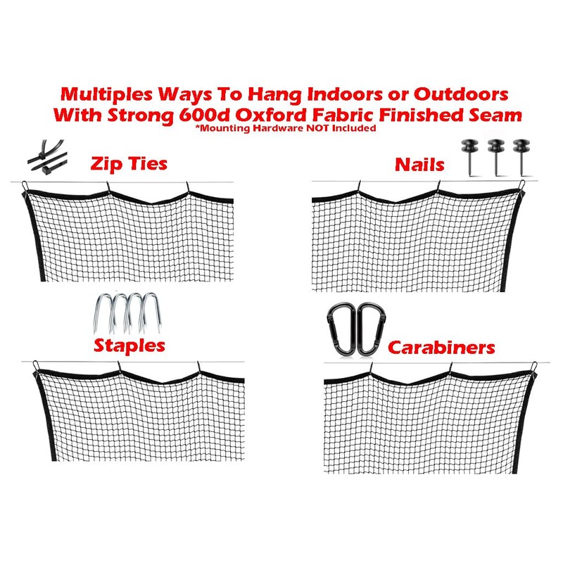 10FT x 20FT Strong Frequent Use Durable Multi-Sports Barrier Net