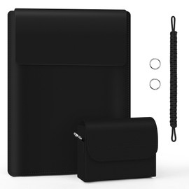 15-16" Sleeve, Thin PU Leather Portable Bag Compatible with MacBook Pro 16 2019-2021 M1 Pro M1 Max (A2485 A2141), Compatible with MacBook Pro 15 2010-2019 (A1990 A1707 A1398)