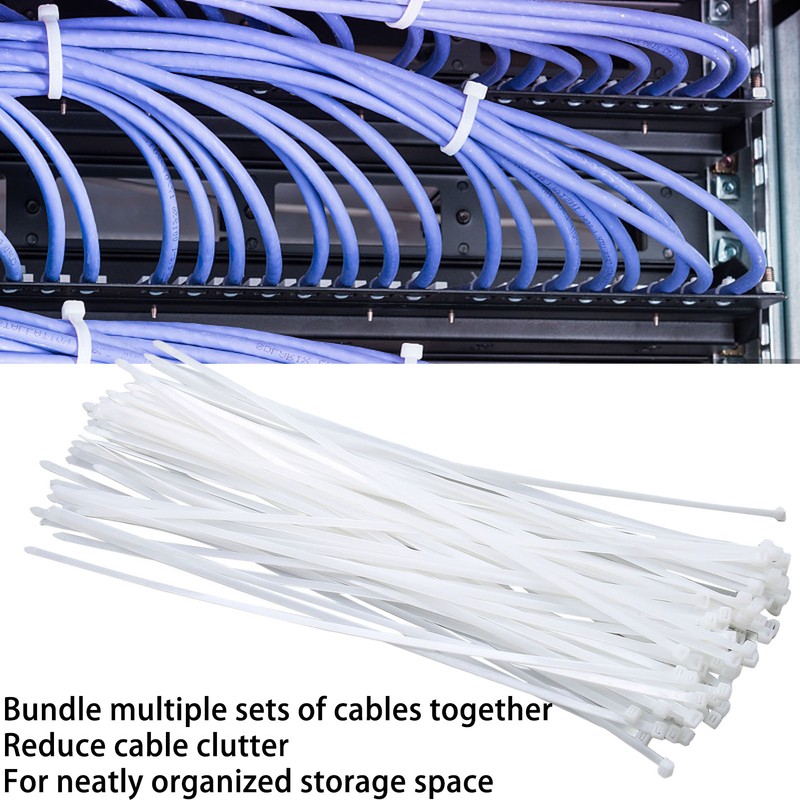100pcs Cable Ties 250lbs Tensile Strength Extra Long Heavy Duty
