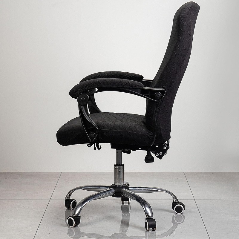 Melaluxe Office Chair Cover with Armrest Covers， Universal Stretch Desk