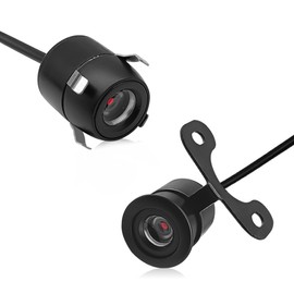 Cámara de respaldo inversa para coche, ángulo de visión amplio de 170 grados, cámara de visión frontallateraltrasera, diseño de doble propósito, 12 V 