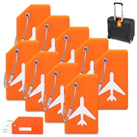 9 Pcs Identificador de Maletas de Viaje Identificador Maletas Viaje para Equipaje de Avión con Cordón Metálico Etiquetas de Silicona para Equipaje