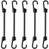 12 Inch Bungee Cord with Dual Hooks, Heavy Duty Outdoor