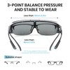Cyxus Flip Up Sunglasses, Over Sunglasses, Hanging Over Glasses, Polarized