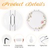 Bilillo 4 Pack Plate Hangers for The Wall, Suitable for