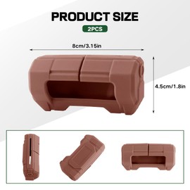 vvag 2PCS Car Seat Belt Buckle Covers, Anti-Scratch Silicone Seatbelt Clip Protective Cover for Car Safety, Soft & Durable Buckle Protector Car Accessories for Men Women (Orange)