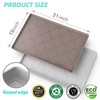 SIKADEER 31" x 19" Under Sink Mat Waterproof, Silicone Mat