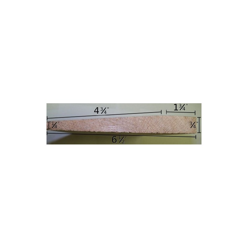 Solid Hardwood Interior Thresholds - Style D - 36 inches