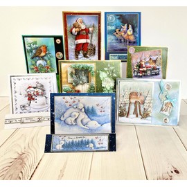 Katy Sue 'Christmas Bundle' 3D Die-Cut Decoupage (24-Sheet Pack) for Card Making & Crafts