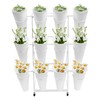 Gdrasuya10 Flower Display Stand with 12 Buckets 3 Tier Flower