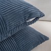 Fancy Homi Dusty Blue Lumbar Decorative Throw Pillow Covers 12x20