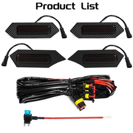 AFOGGEST Grill Light For Tacoma TRD Off-Road 2024 2025, Smoked Shell Blue LED Front Grille Lights Fit For Tacoma Pre Runner/Sport