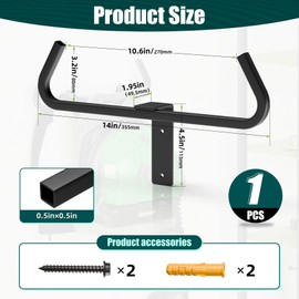 HEIWUKONG Backpack Blower Sprayer Rack Wall Mount,Backpack Leaf Blower Hanger, Heary Duty Chainsaw Holder,Backpack Storage Tactical Gear Stand for Garden Tool Garage Storage and Organizer(1 PCS)