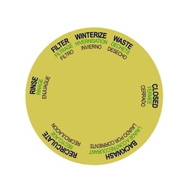 272599 Top Mount Valve Label Replacement for Pentair Tagelus Pool and Spa Sand Filter Label- 3 Pack